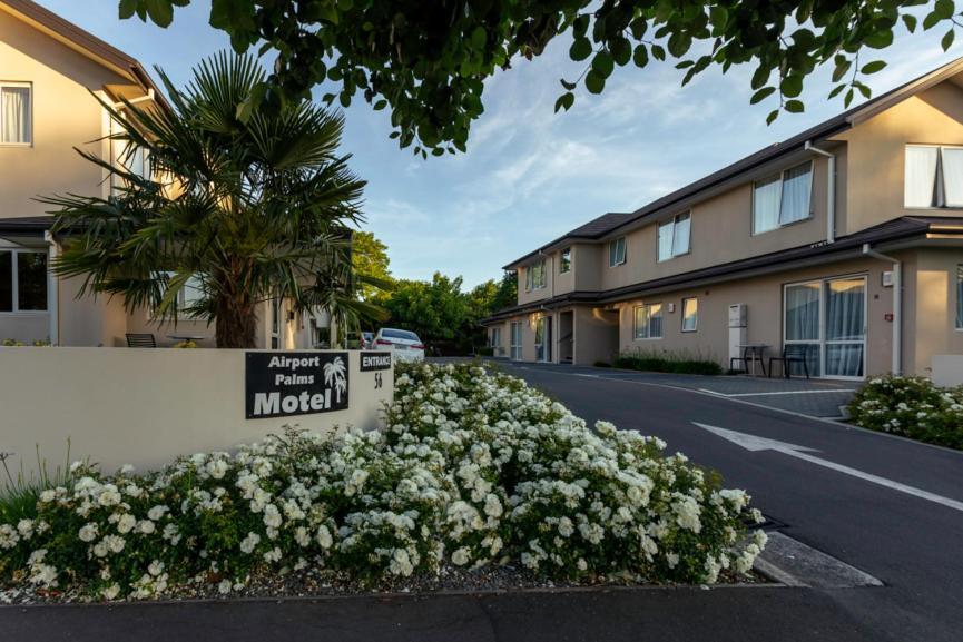 Airport Palms Motel Christchurch Zewnętrze zdjęcie